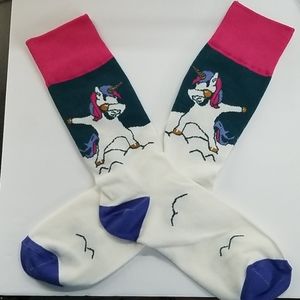 Dabbing Unicorn Socks NWOT